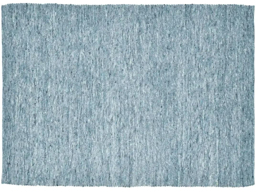 Hörnum Wollteppich 40 x 60 cm Blau