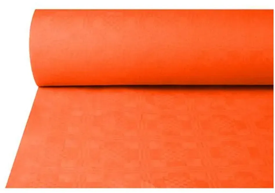 Papiertischtuch mit Damastprägung 50 m x 1 m terracotta