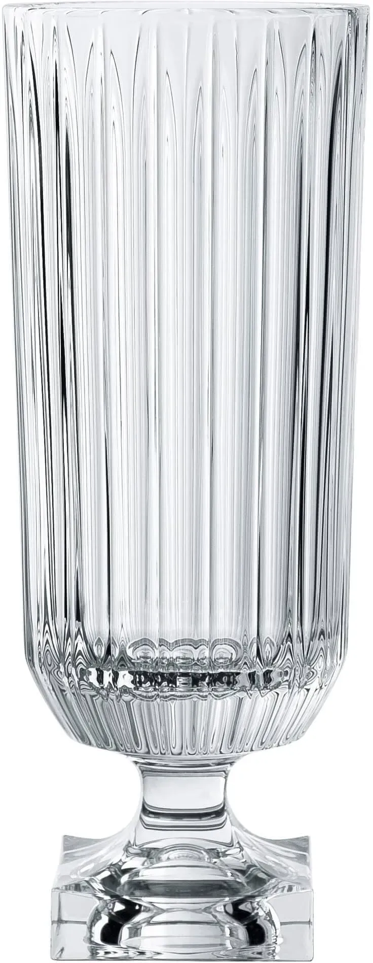 Minerva Vase aus Kristallglas, Blumenvase Tischdeko, spülmaschinenfest