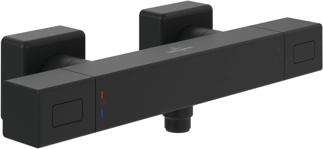 Duschthermostat eckig für 1 Verbraucher Matt Black TVS000018000K5