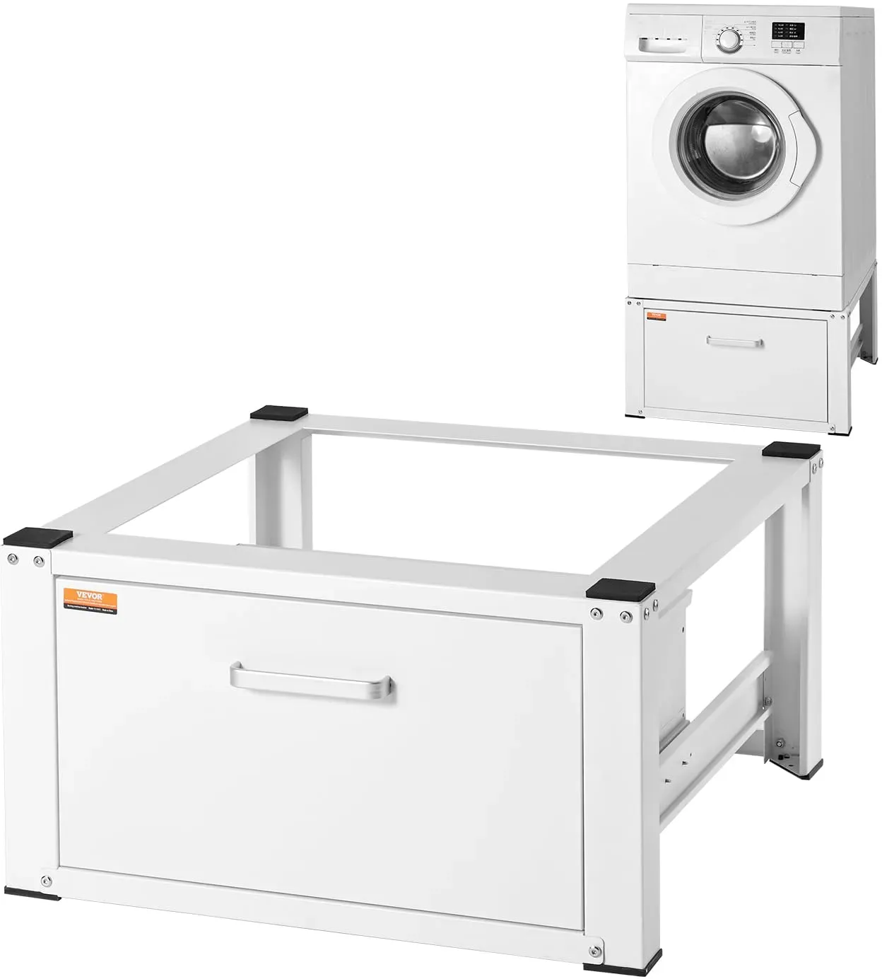 Wäscheständer, 711,2 x 685,8 x 363,22 mm, Standplattform für Waschmaschine und Trockner, universelle Passform, 299,4 kg Kapazität