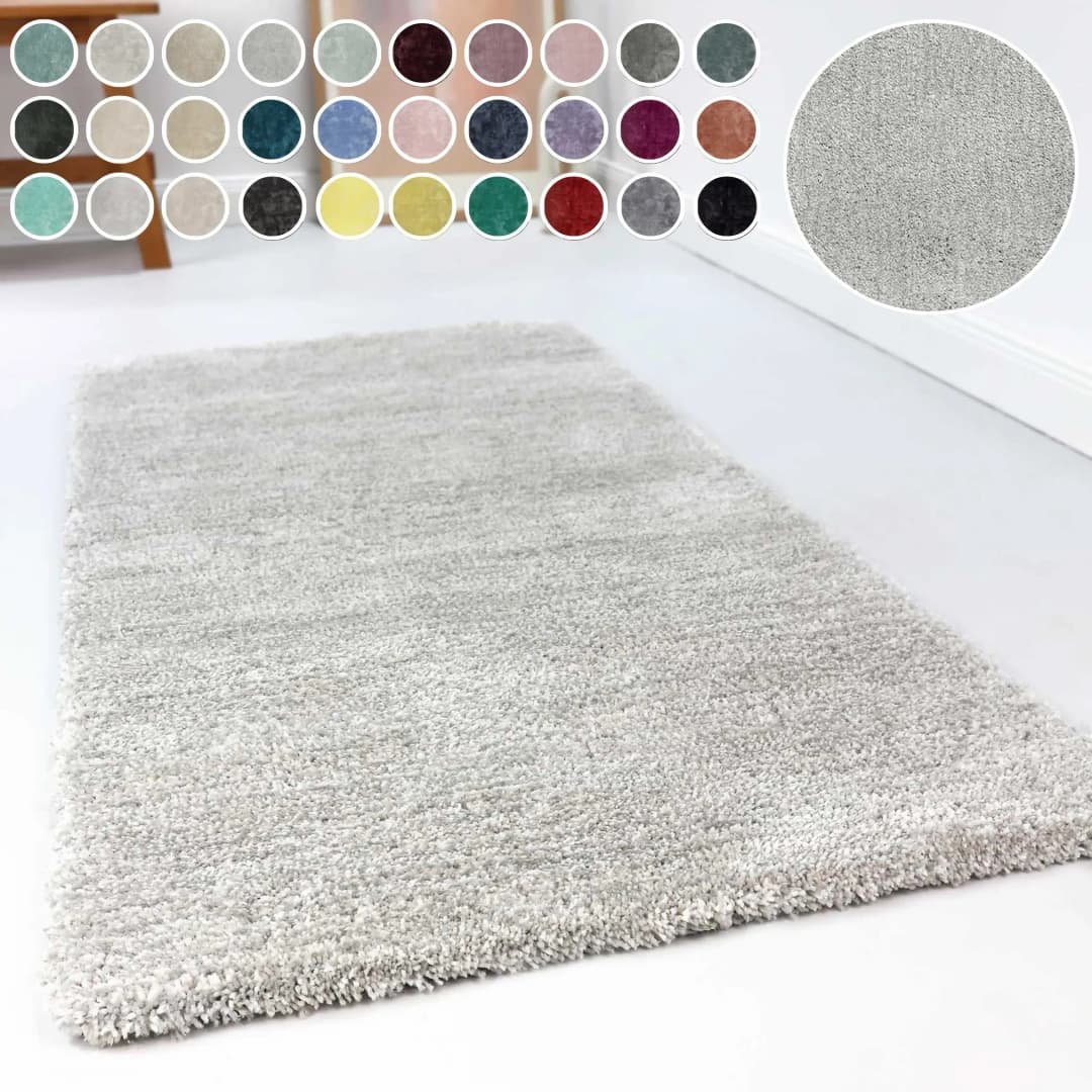 Relaxx ESP-4150 Hochflorteppich 200 x 290 cm Grau