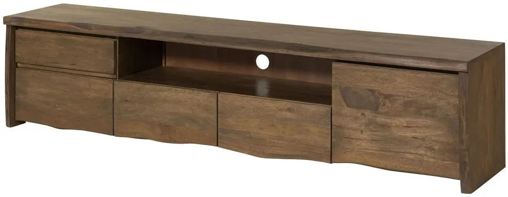 PURE MANGO TV-Lowboard 220x45x50 cm Braun Holz