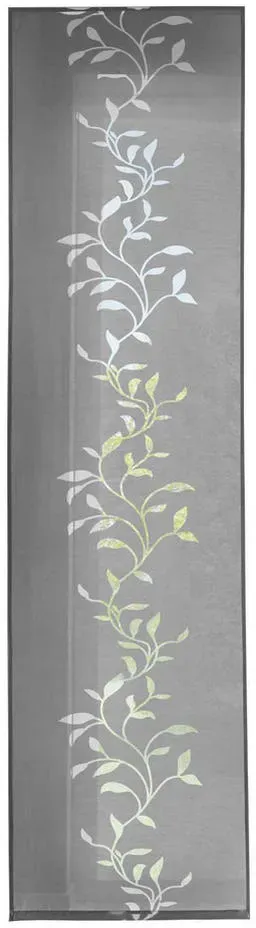 Tendril Schiebegardine Klettband 60 x 245 cm Grau 1 St