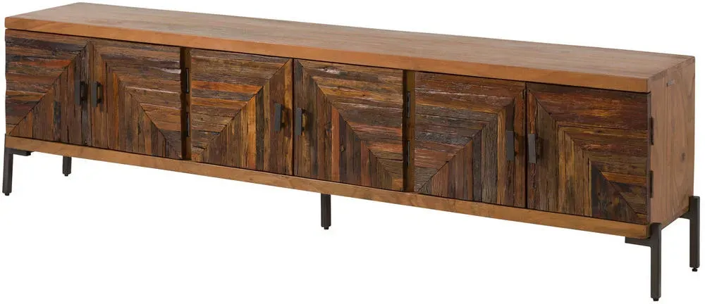 LYON TV-Lowboard 225x40x63 cm Beige Holz