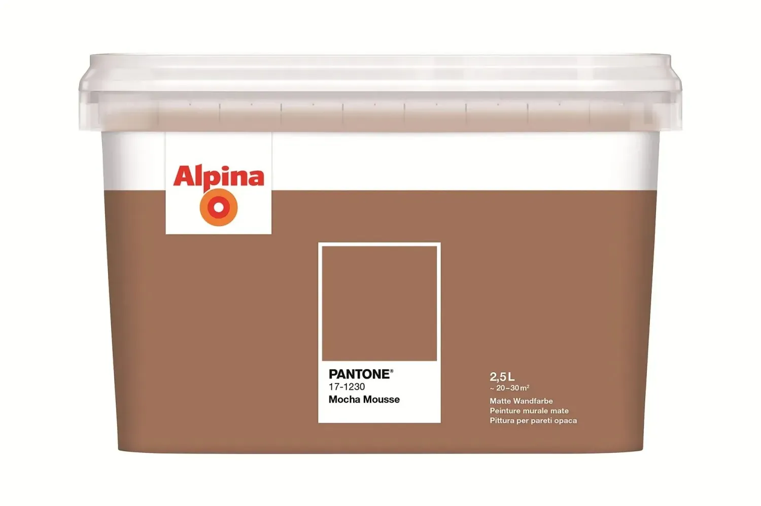 Wandfarbe Pantone Mocha Mousse matt 2,5 l