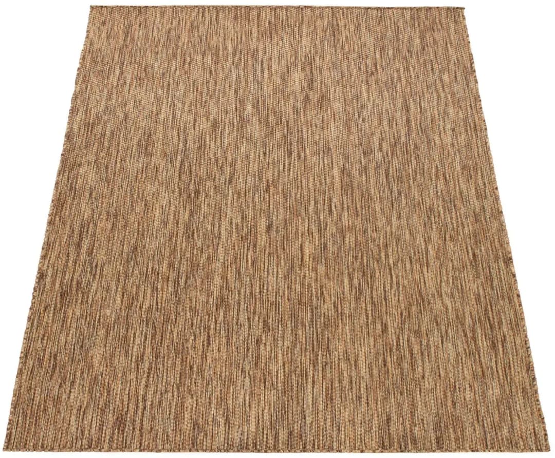 Unifarben Kurzflorteppich 300 x 400 cm Braun/Beige