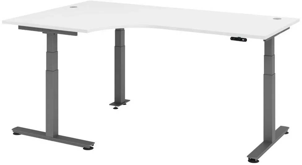 Eckschreibtisch 200 x 120 cm Weiß