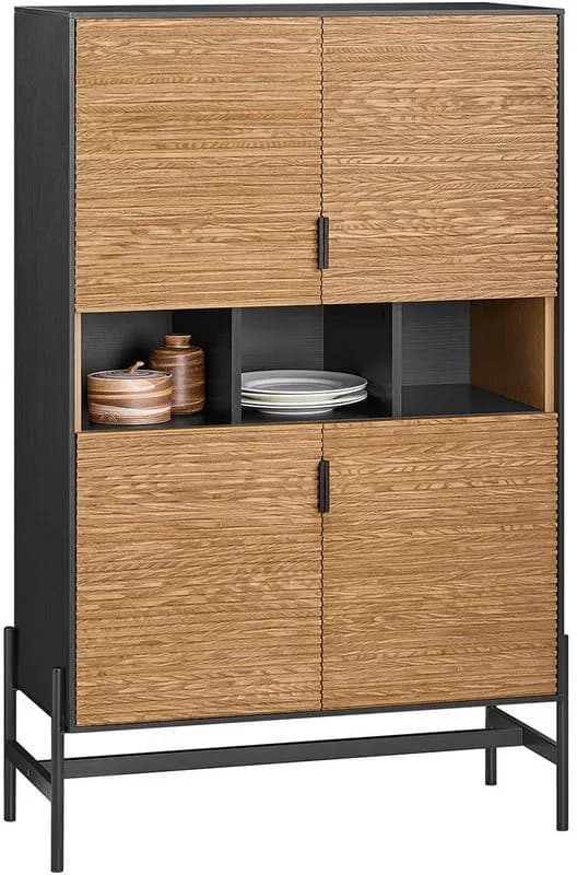 Küchenschrank, Schwarz-Natur