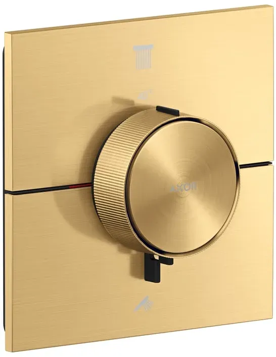 ShowerSelect ID Duschthermostat eckig für 2 Verbraucher Brushed Gold Optic 36752250