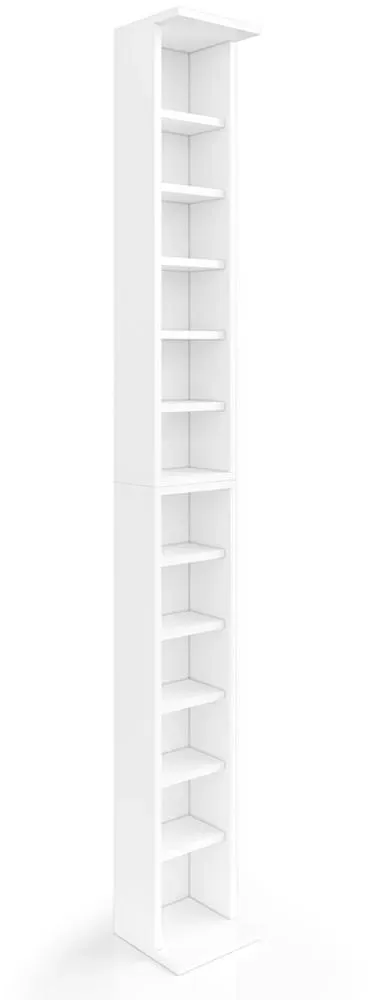 Bücherregal 21 x 91,8 cm Weiß