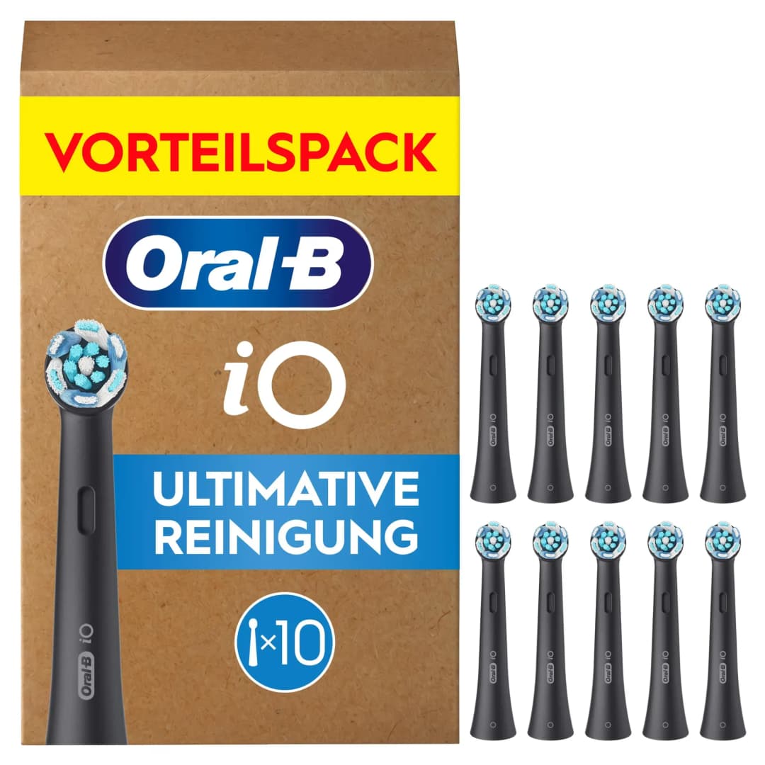 iO Ultimative Reinigung Aufsteckbürste schwarz 10 St.