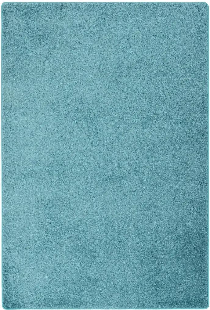 Cottage Hochflorteppich 80 x 200 cm Blau/Petrol