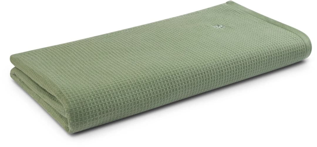 Waffelpique Saunatuch 80 x 200 cm piniengrün