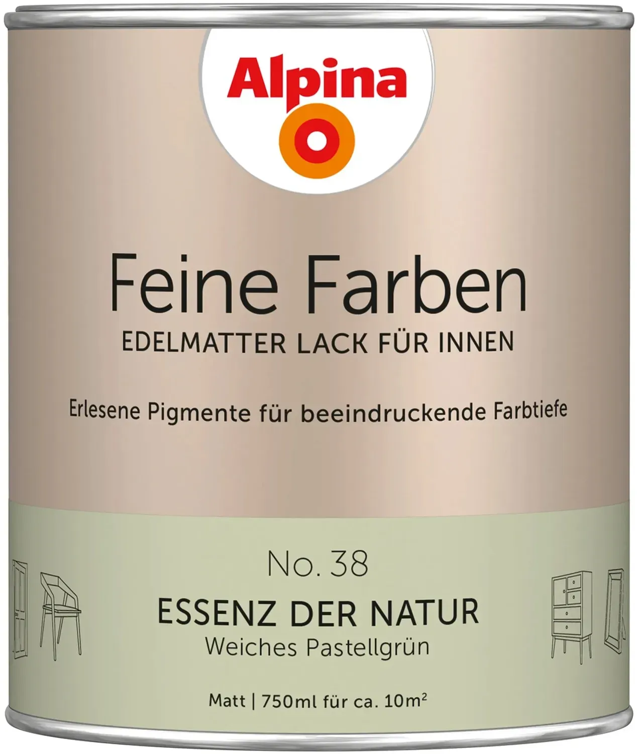 Feine Farben Lack 750 ml No. 38 essenz der natur