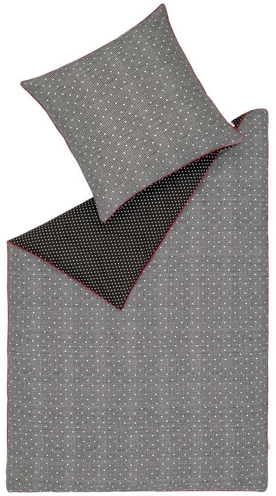 Heritage Satin Baumwolle Schwarz 155 x 220 cm + 2 x 80 x 80 cm