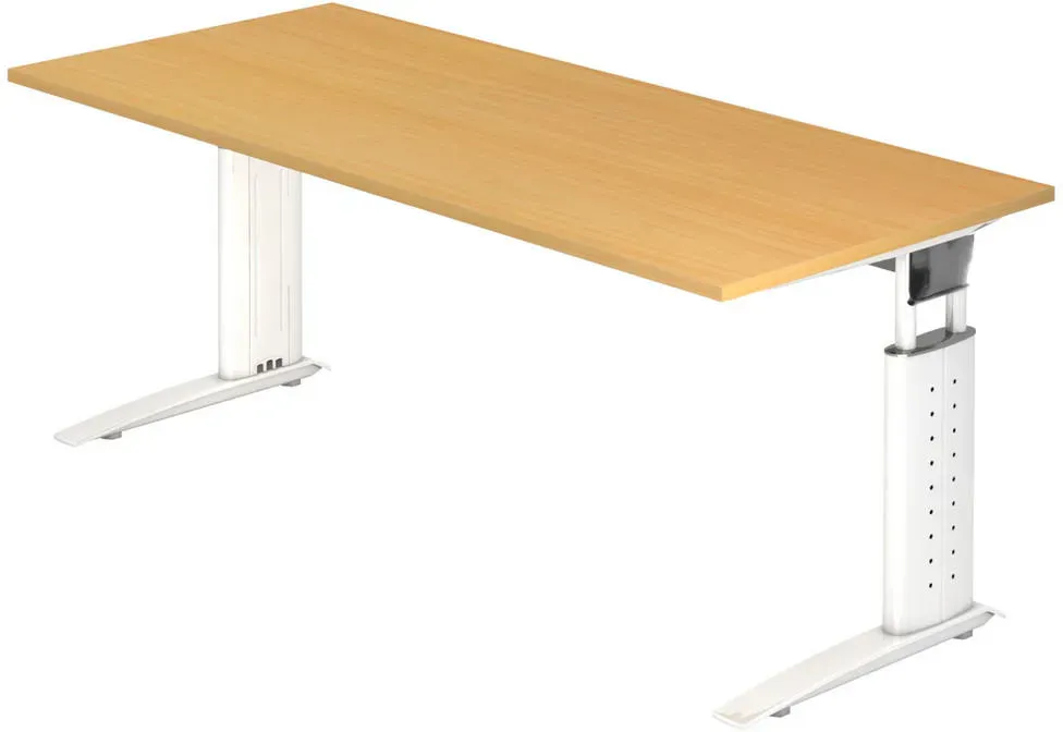 Schreibtisch Buche / Weiß
