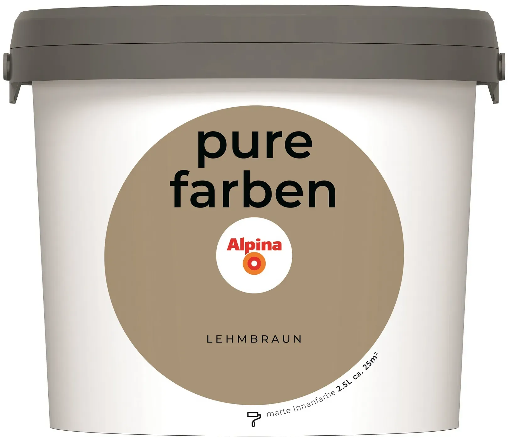 Wandfarbe Lehmbraun matt 2,5 l
