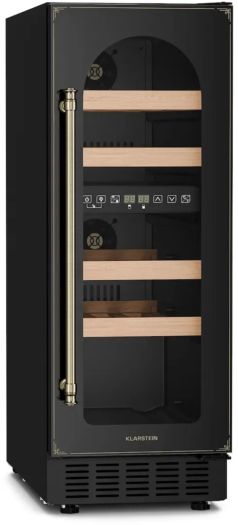 Vinovilla 17 Duo Weinkühlschrank 2 Kühlzonen Touch 17 Flaschen 4 Regale