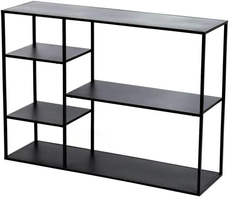 Standregal Isojoki 120 x 35 x 87,5 cm Schwarz