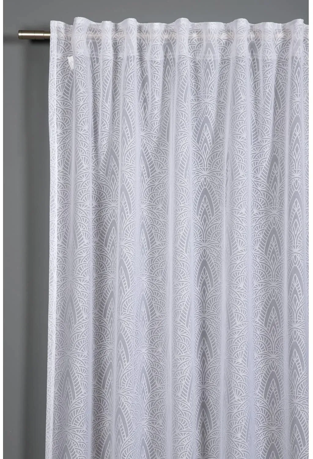 Ausbrenner Grafik Schlaufen 140 x 245 cm Weiß 1 St.
