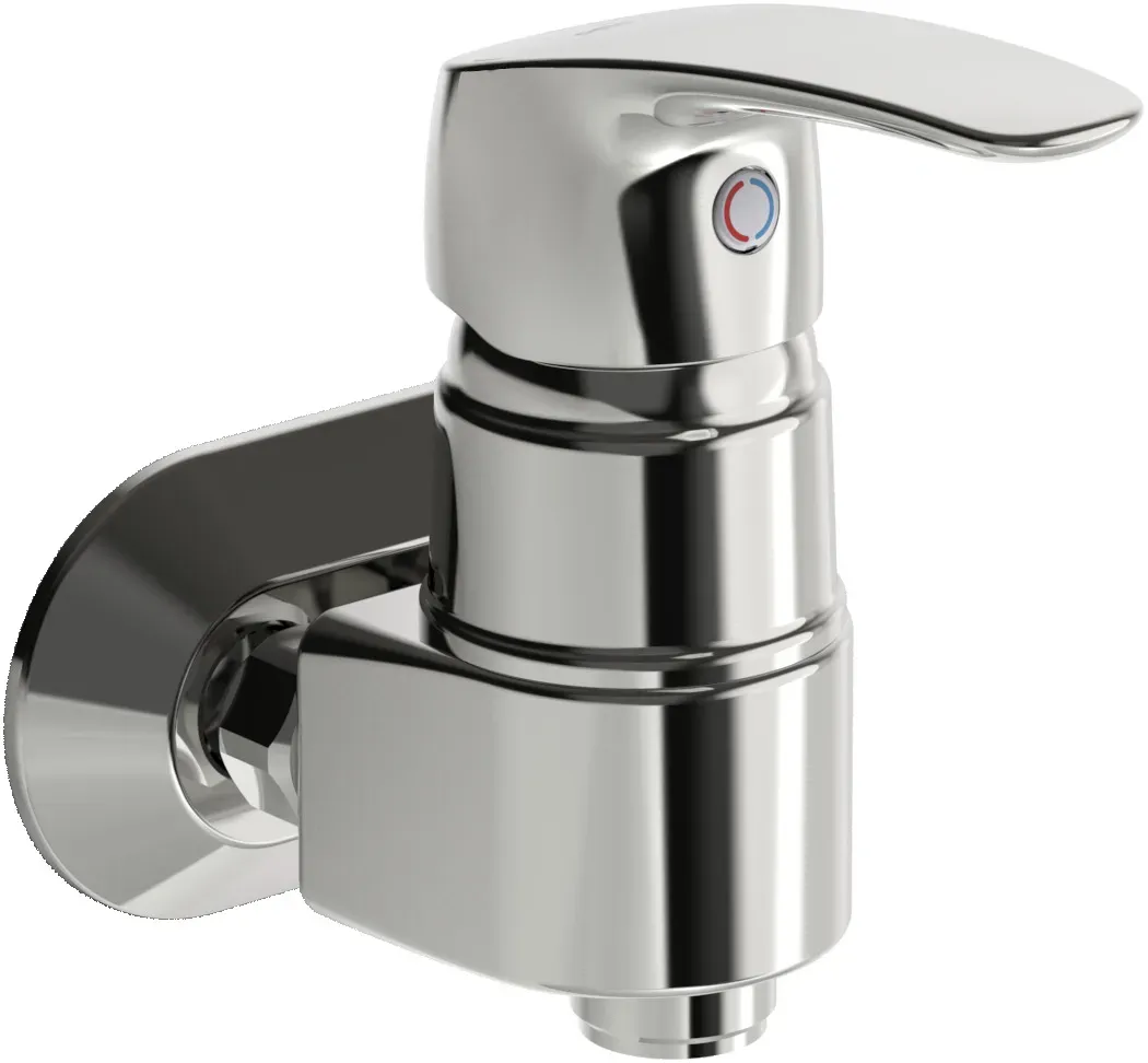 Hansapinto Duscharmatur Einhebelmischer für Wandaufbau Chrom 45692183