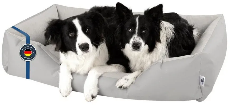 Hundebett Zara 150 x 110 cm hellgrau