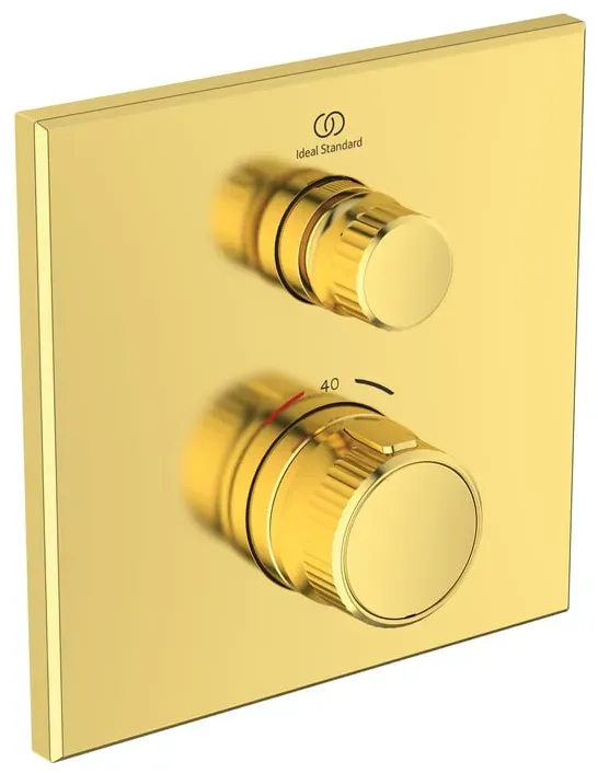 Ceratherm Navigo Duschthermostat eckig für 1 Verbraucher Brushed Gold A7301A2