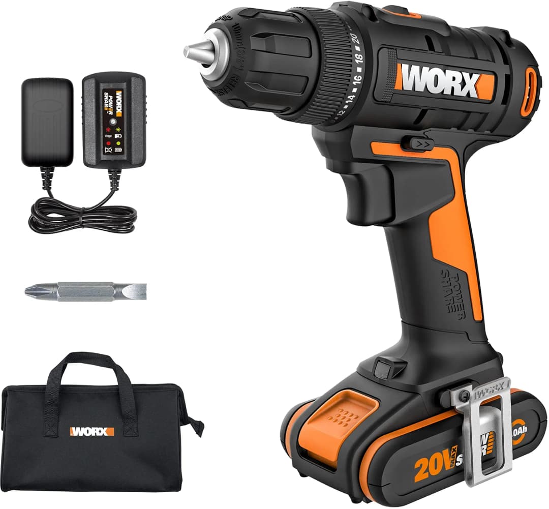WX100 Akku-Bohrschrauber inkl. 1 x 2,0 Ah + Tasche