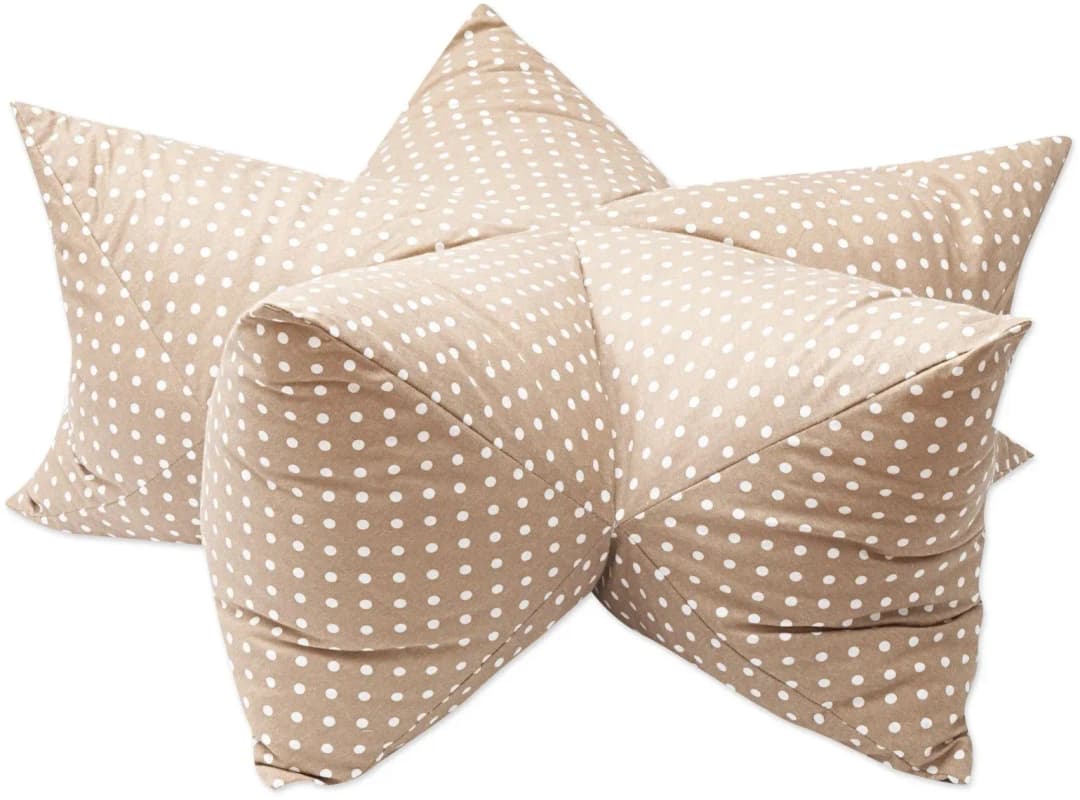 Sternenkissen Dots 85 cm beige