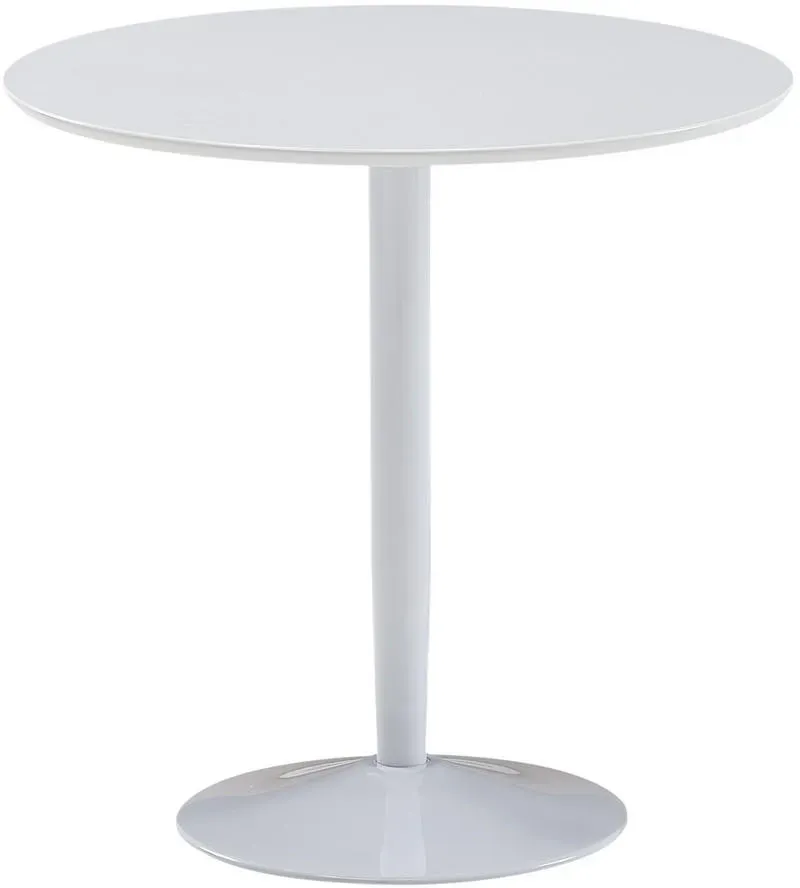 Küchentisch Ø 75 cm weiß