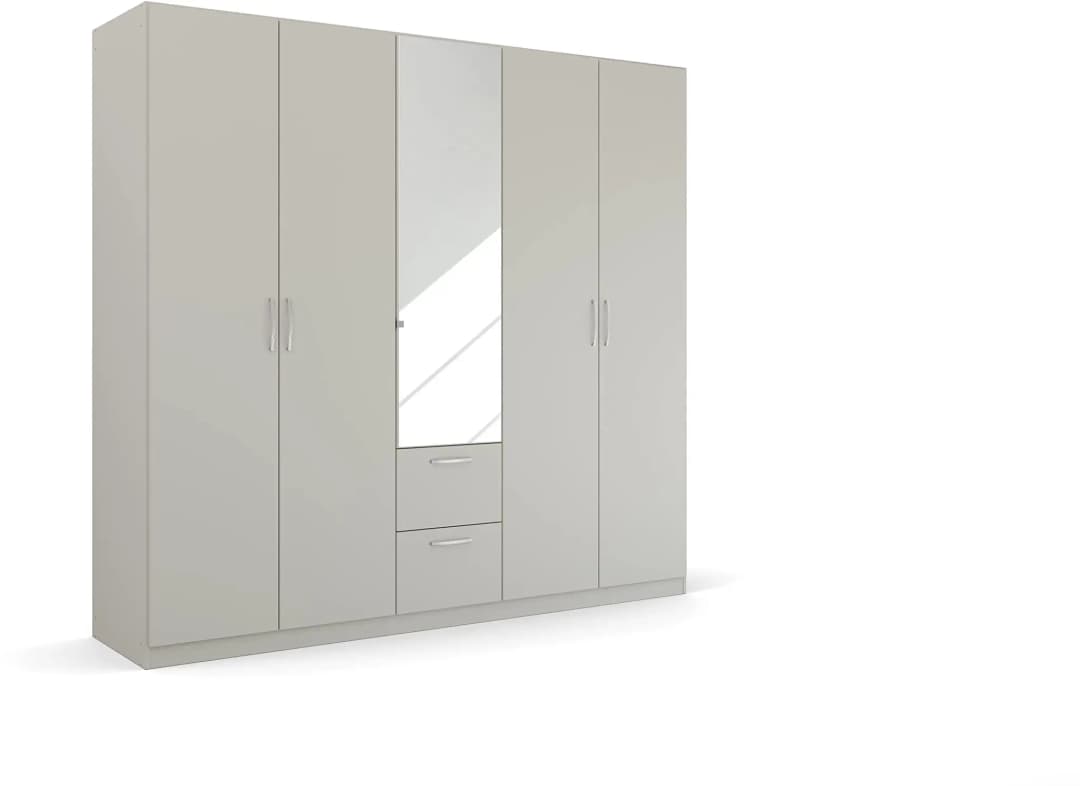 Drehtürenschrank Quadra Spin 226 x 210 x 54 cm Grau