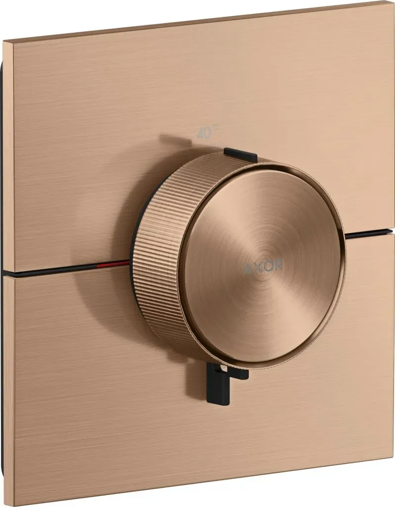 ShowerSelect ID Duschthermostat eckig für 1 Verbraucher Brushed Red Gold 36774310