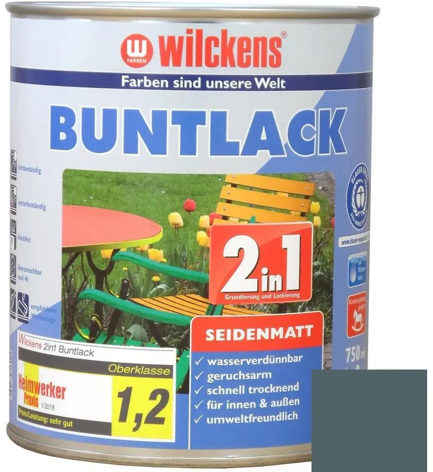 Buntlack 2in1 Anthrazitgrau seidenmatt 0,75 l