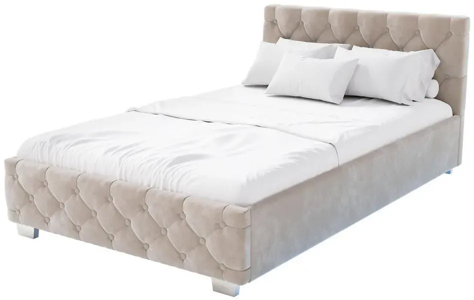 Nizza 120 x 200 cm beige inkl. Matratze