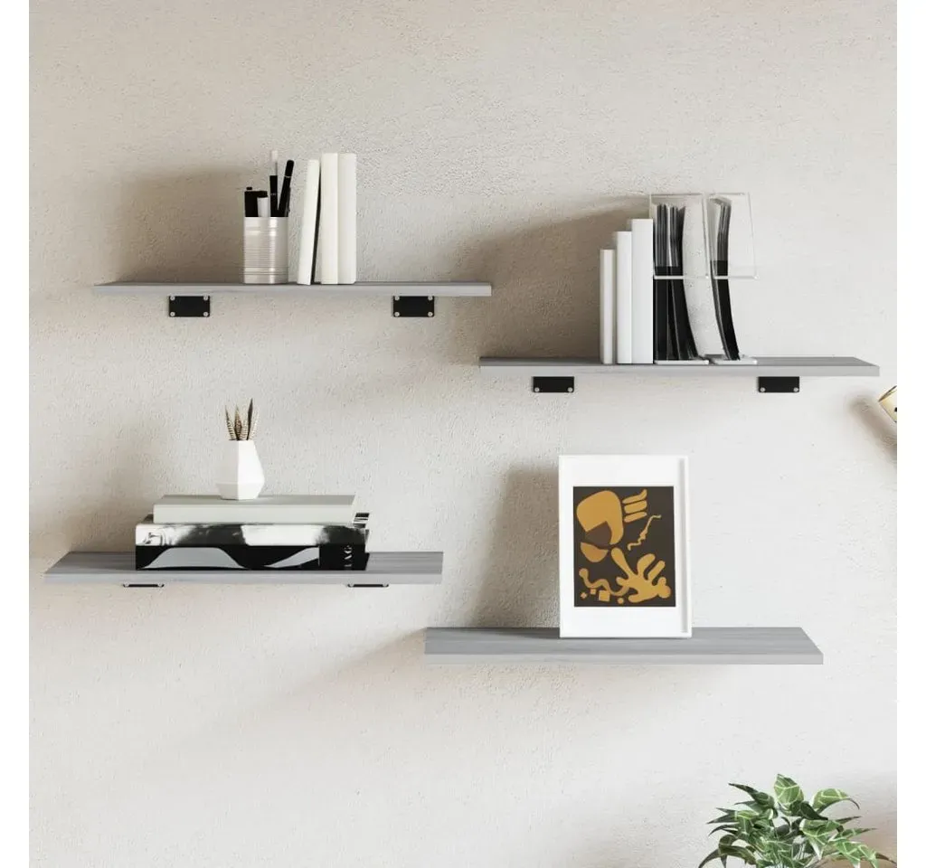 Wandregal 60 x 30 x 1,5 cm Grau Sonoma
