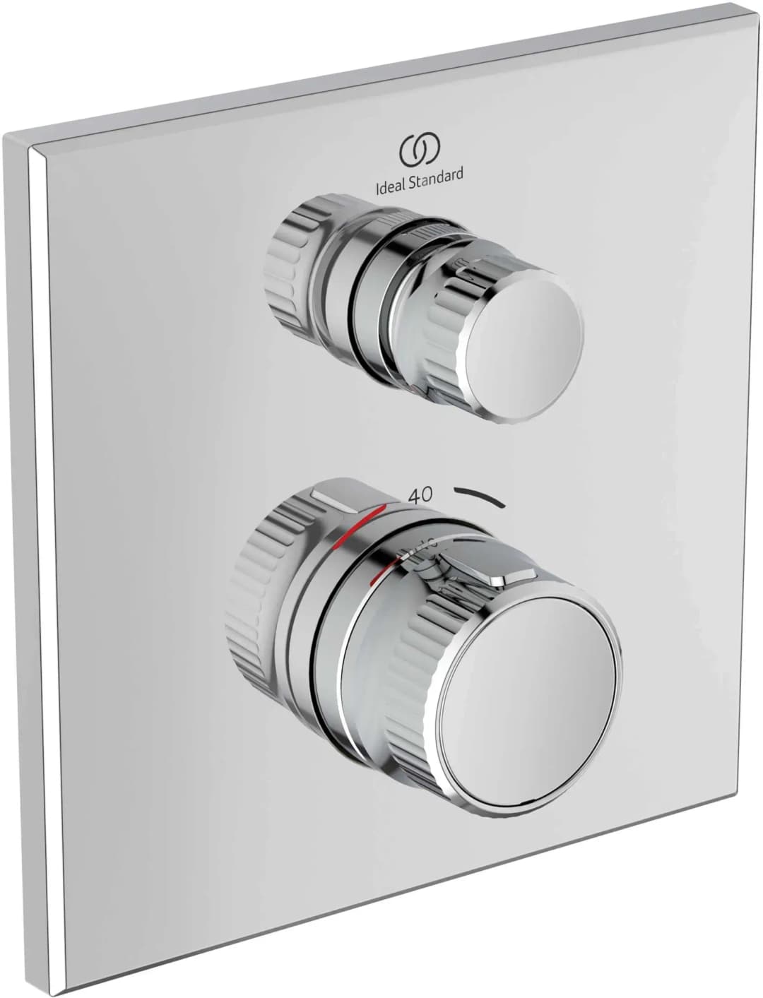 CeraTherm Navigo Brausethermostat Unterputz eckig für 1 Verbraucher Chrom A7301AA