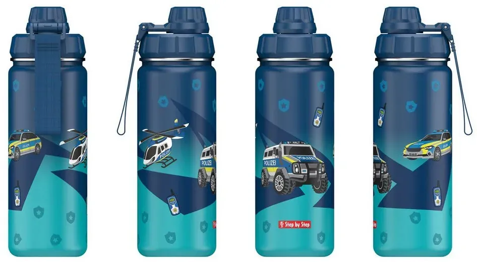 Edelstahl-Trinkflasche Blau 0,5 l