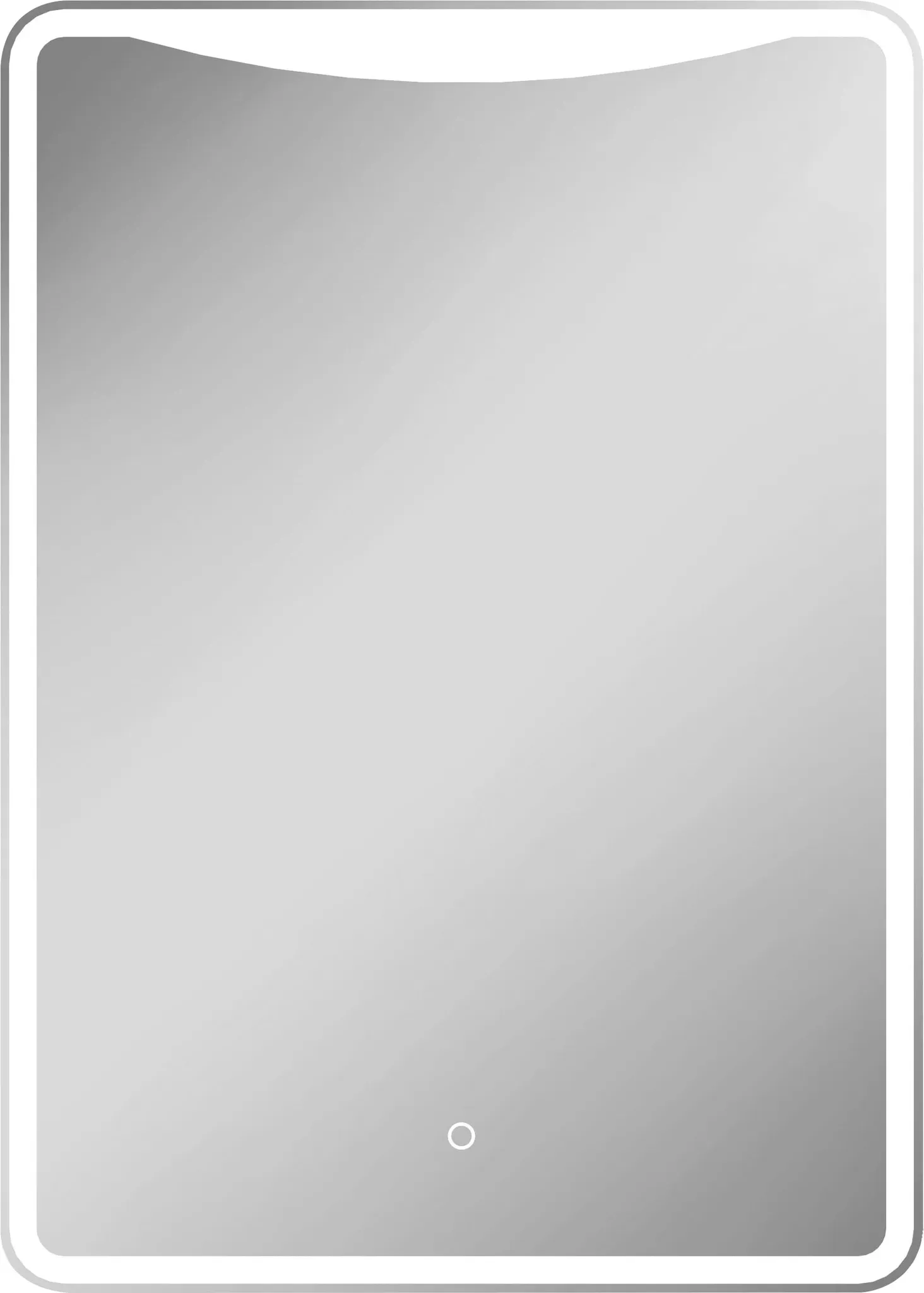 LED-Lichtspiegel Salerno 500 x 700 mm Silber