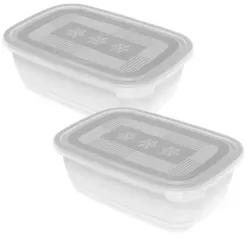 Frischhaltedose rechteckig transparent 23,5 x 16,0 x 10,0 cm 1,9 l 2-teiliges Set