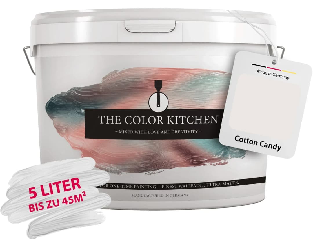Wandfarbe Cotton Candy Rosa matt 5 l