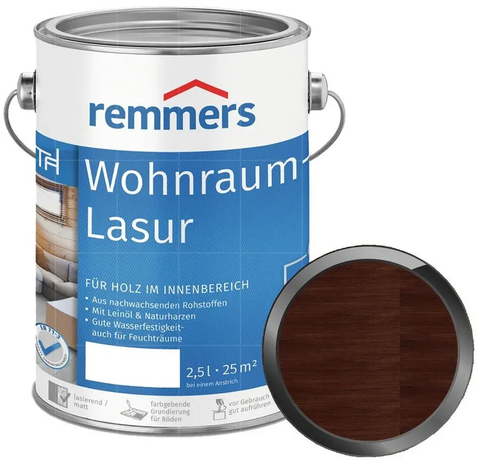 Wohnraum-Lasur 2,5 l mocca