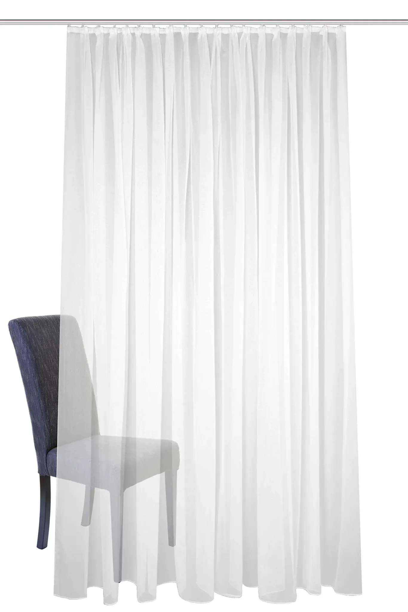 Fertigstore Sablio Faltenband 300 x 245 cm Weiß 1x