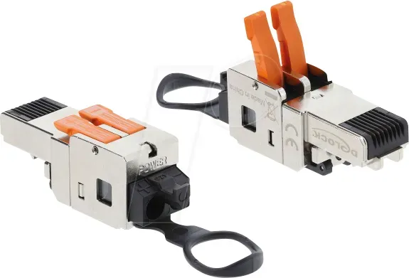 RJ45 Stecker mit Klemmverschluss 2 Pin werkzeugfrei
