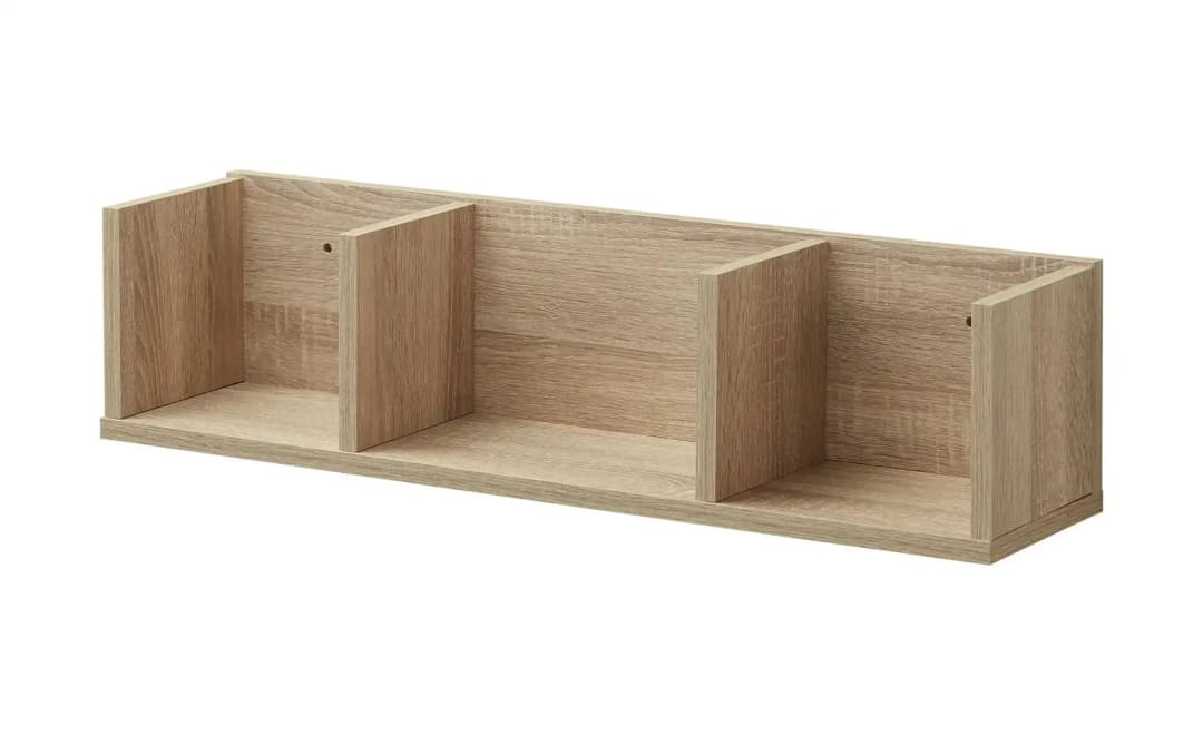 Hängeregal 75 x 18 x 18 cm Eiche