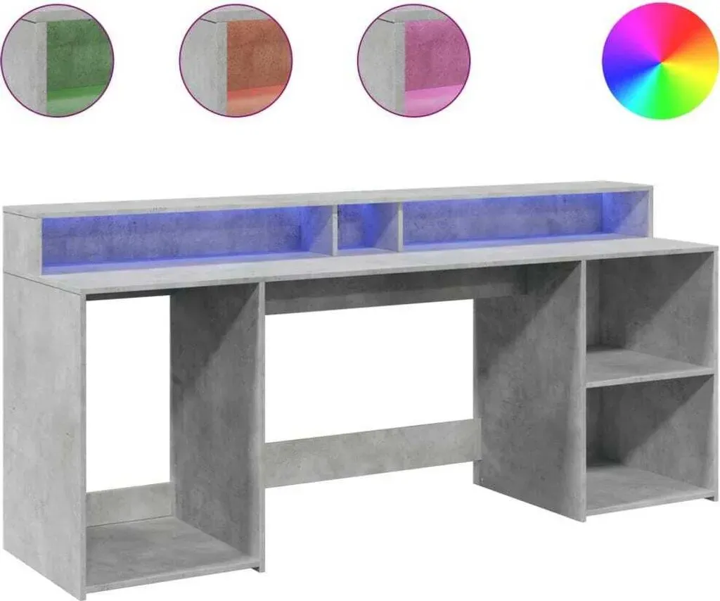 Gaming-Tisch Betongrau