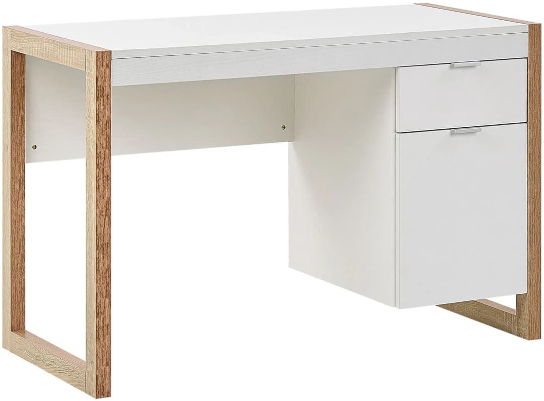 Schreibtisch Johnson Braun / Weiß