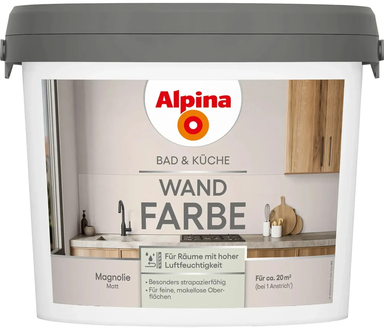 Bad- und Küchenfarbe Magnolie 2,5 l
