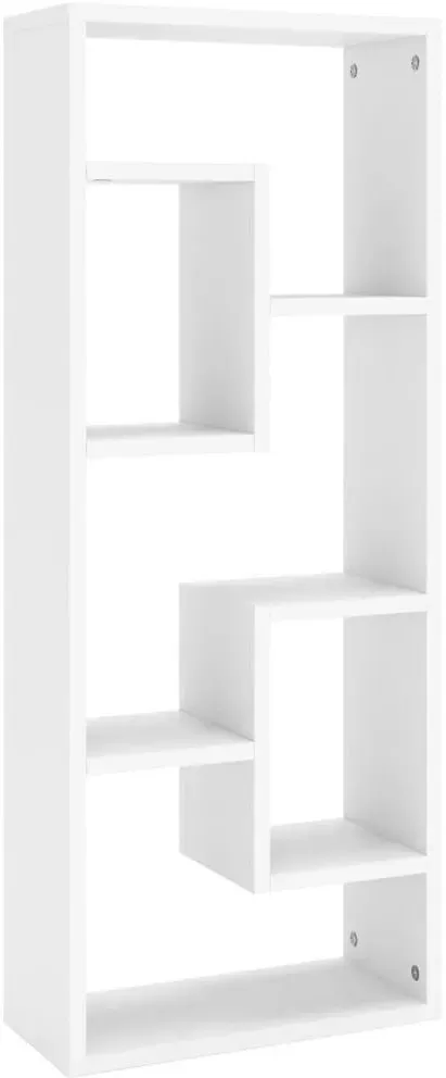 Wandregal 36 x 16 x 90 cm Weiß