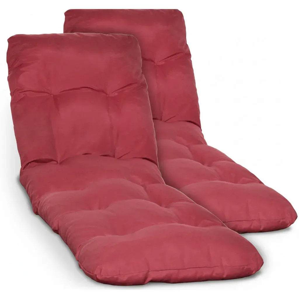 Auflage 190 x 60 x 8 cm rot 2 St.